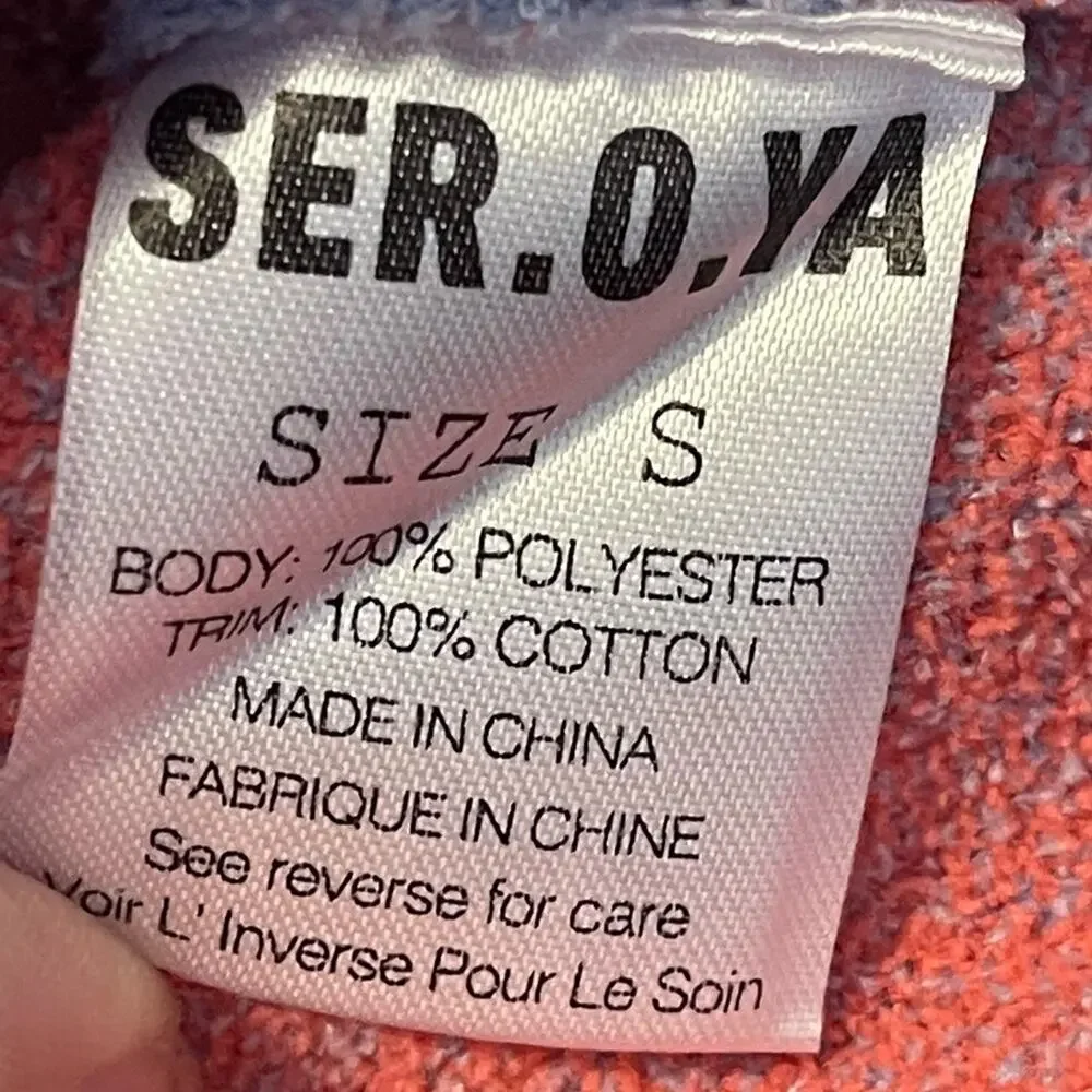 Ser.O.Ya Mini Ribbed Stretch Knit Color Block Mini Skirt Size Small NWT - Picture 5 of 8